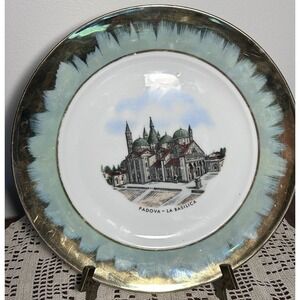 ESCHENBACH SOUVENIER PLATE ~ BAVARIA-GERMANY Padova-La Basilica‎ Antique